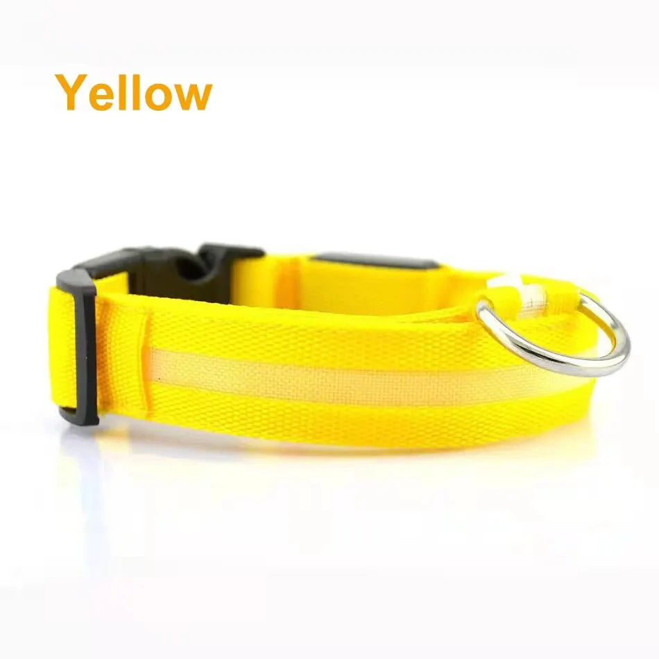 LED Glow Dog Collar - Adjustable & Waterproof