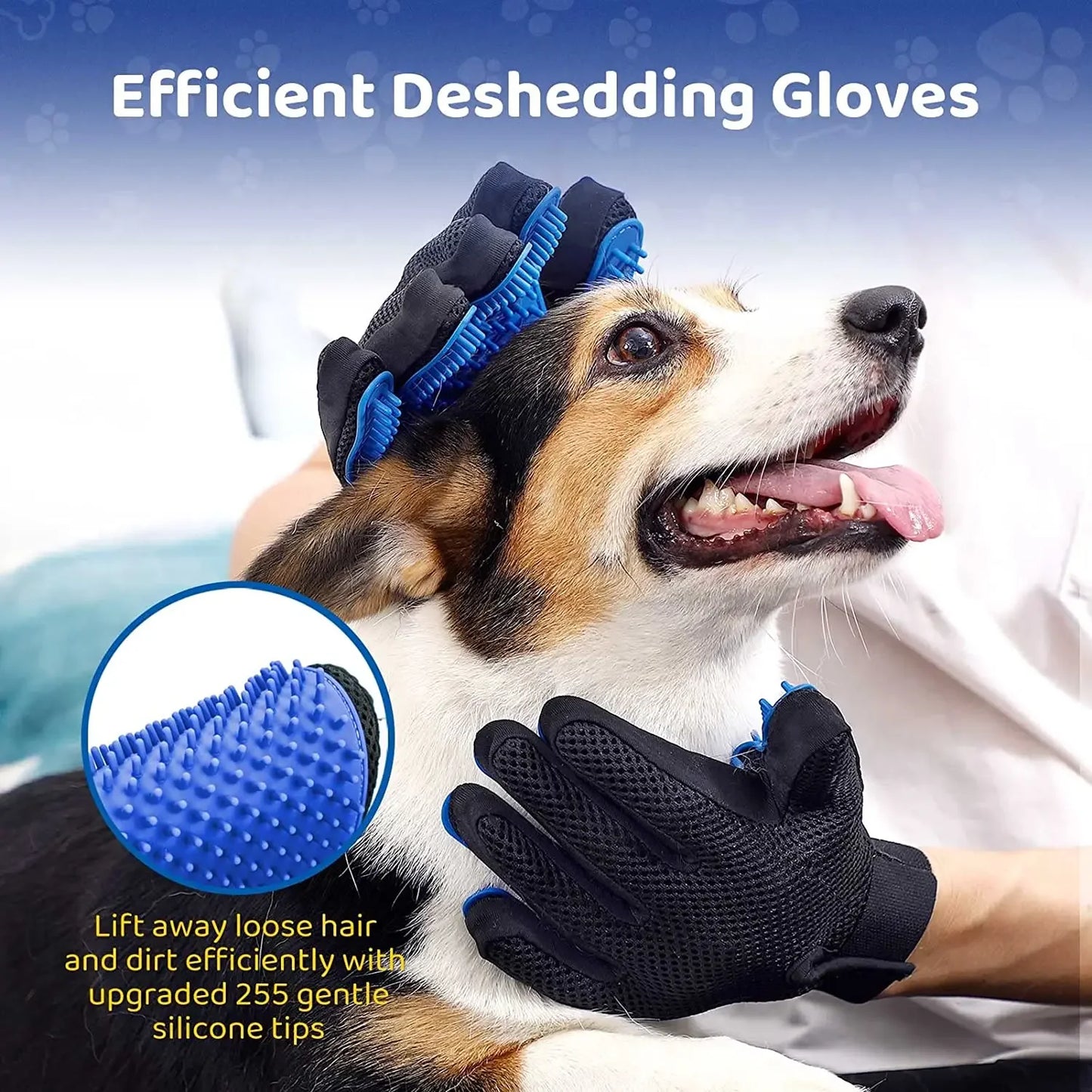 Magic Pet Grooming Glove - Hair Remover and Massager
