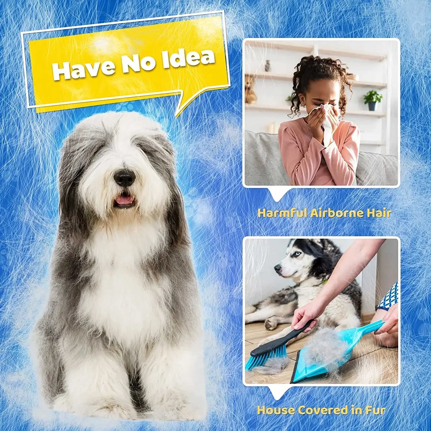 Magic Pet Grooming Glove - Hair Remover and Massager
