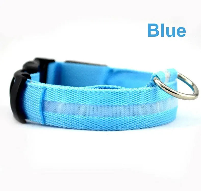 LED Glow Dog Collar - Adjustable & Waterproof