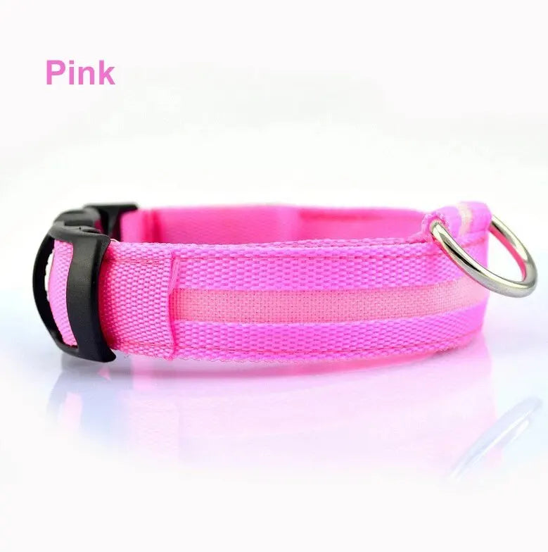 LED Glow Dog Collar - Adjustable & Waterproof