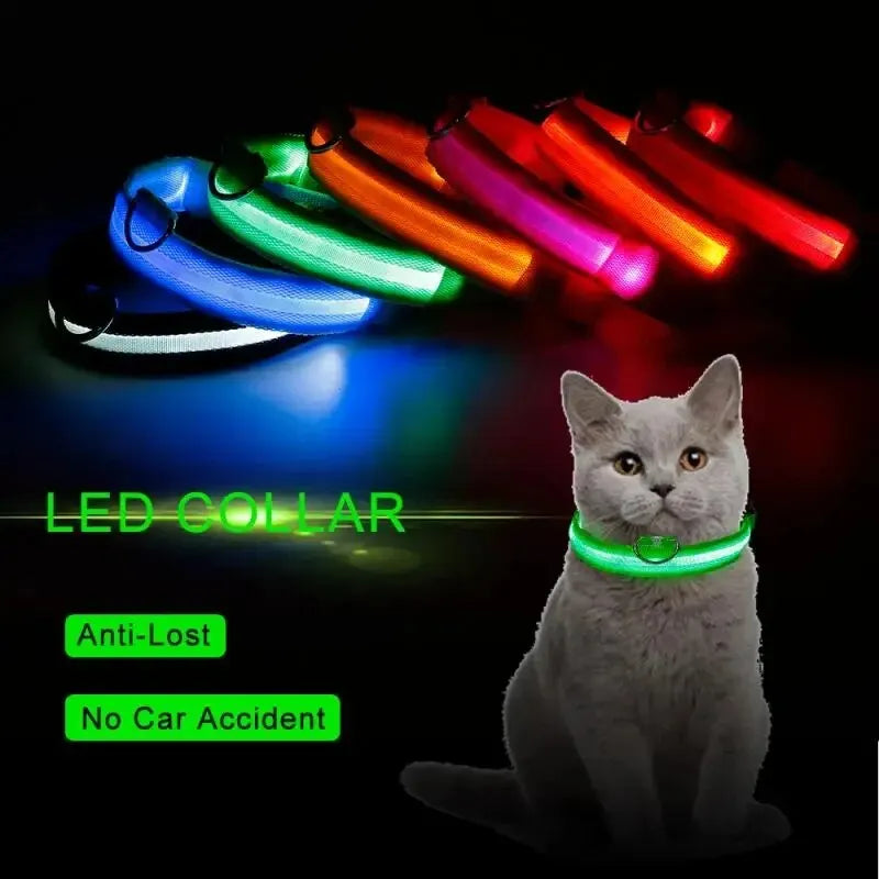 LED Glow Dog Collar - Adjustable & Waterproof